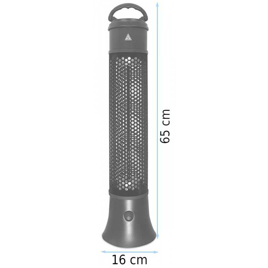 Distance between patio heater and ceiling