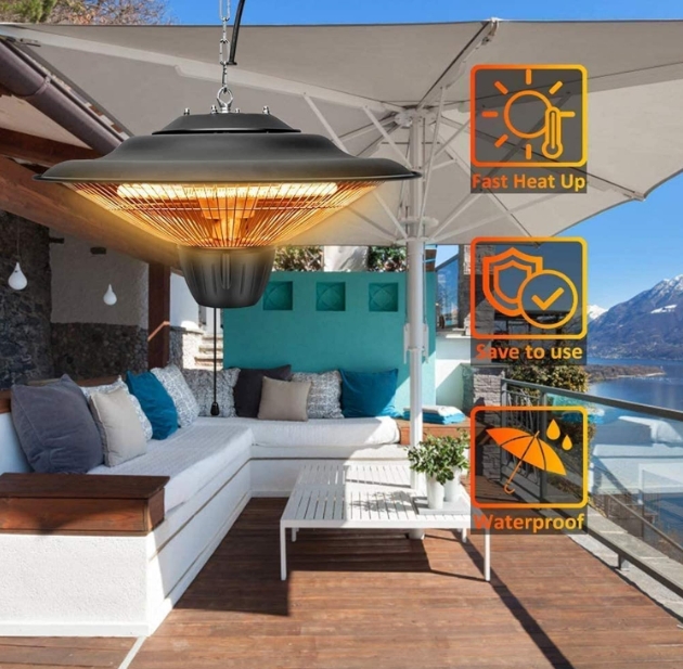 Wall mounted patio heater
